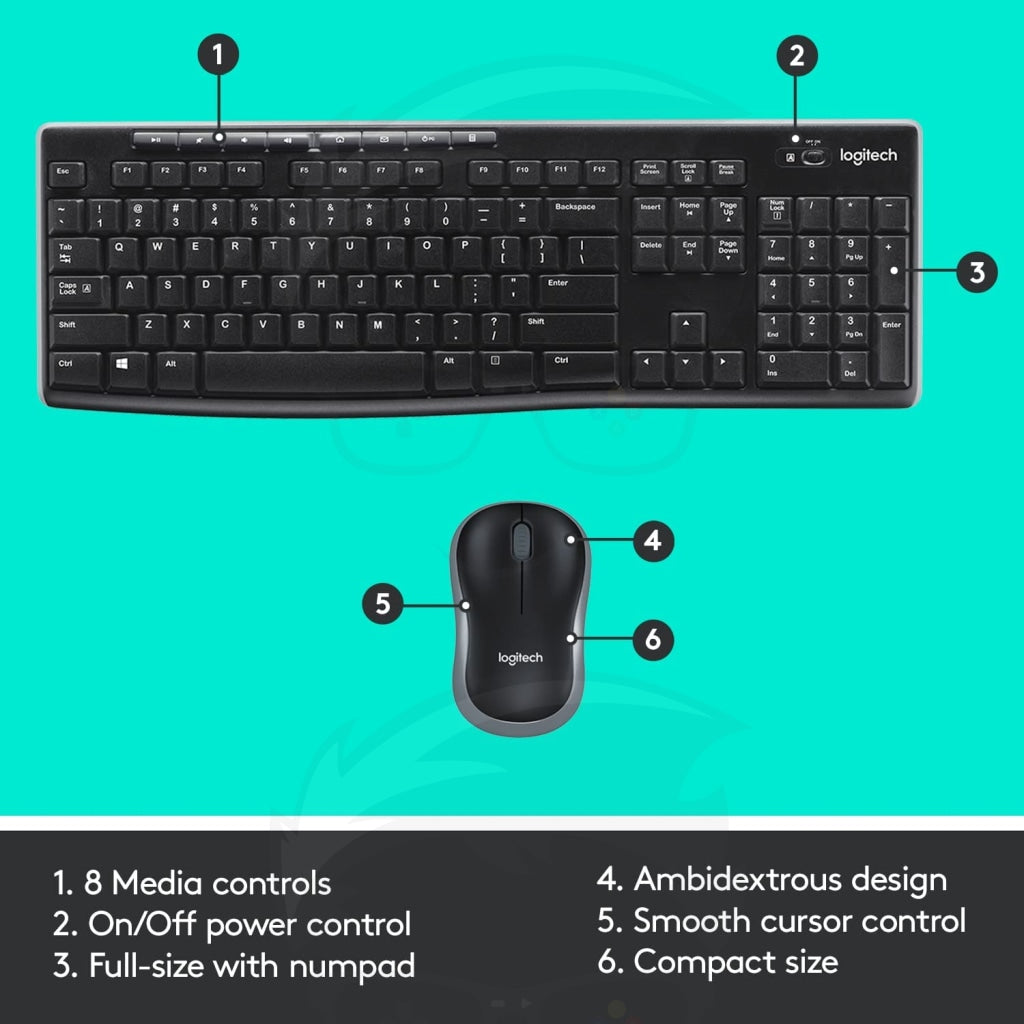 Logitech MK270 Wireless Keyboard And Mouse Combo Logitech MK270 Wireless Keyboard And Mouse Combo